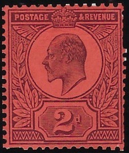 Great Britain 1909 2d Colour trial, SG225var