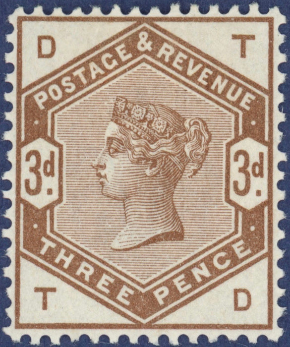 Great Britain 1884 3d colour trial, SG191var