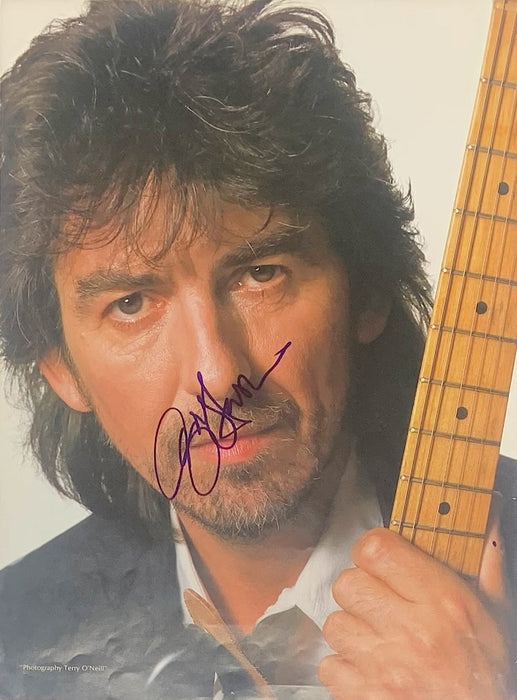 George Harrison signed photograph