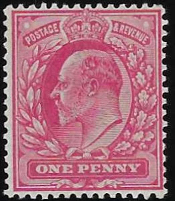 Great Britain 1906 1d Colour trial, SG219var