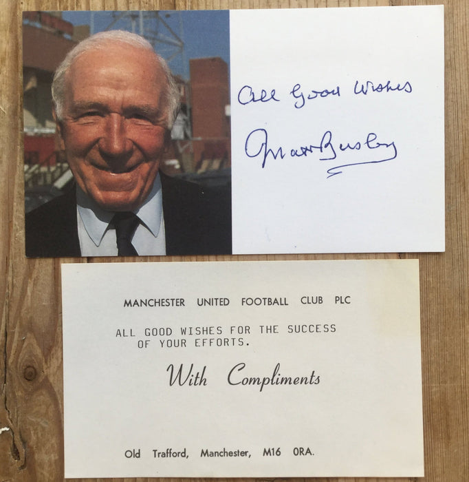 Matt Busby autograph