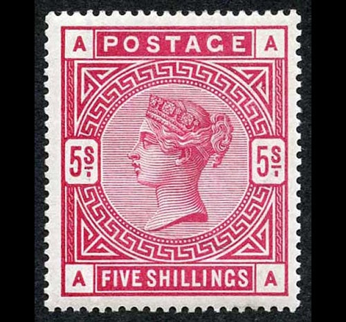 Great Britain 1884 5s crimson. SG181