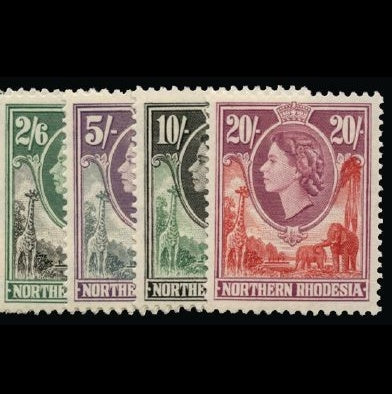 Northern Rhodesia 1953 set of 14 to 20s Unmounted Mint SG61/74