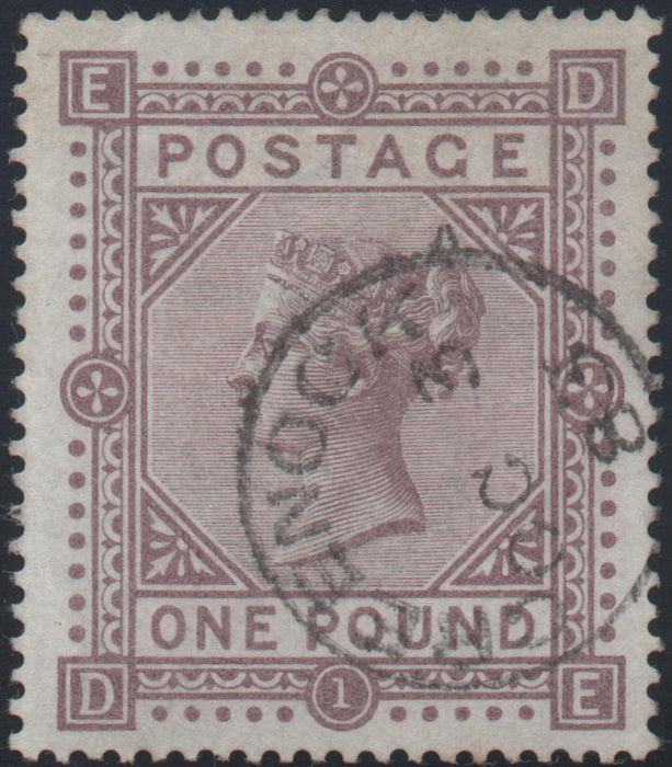 Great Britain 1882 £1 brown-lilac, Plate 1 (white paper), Used SG136