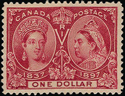 Canada 1897 Jubilee $1 lake SG136