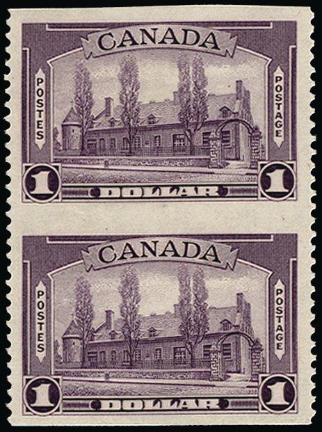 Canada 1937-38 $1 violet 'Chateau de Ramezay' SG367a