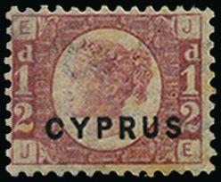 Cyprus 1880 ½d rose SG1