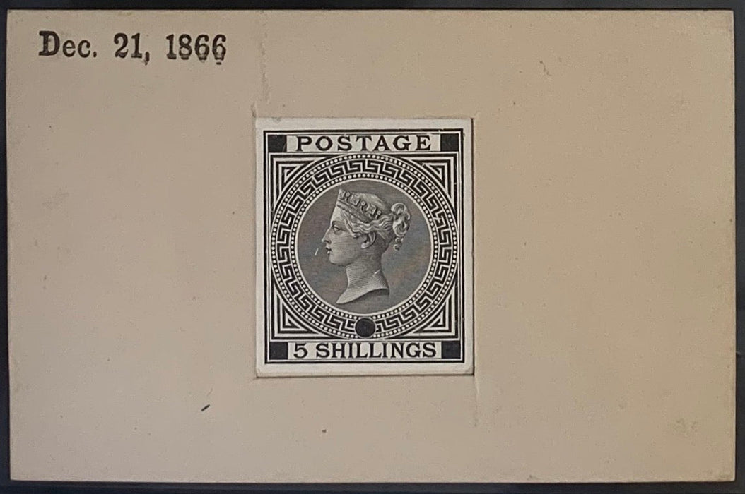 Great Britain 1865 5s Die proof SG126var