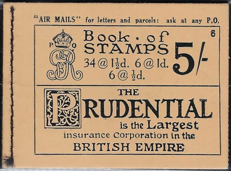 Great Britain 1932 5s Booklet (Edition No.6), SGBB34
