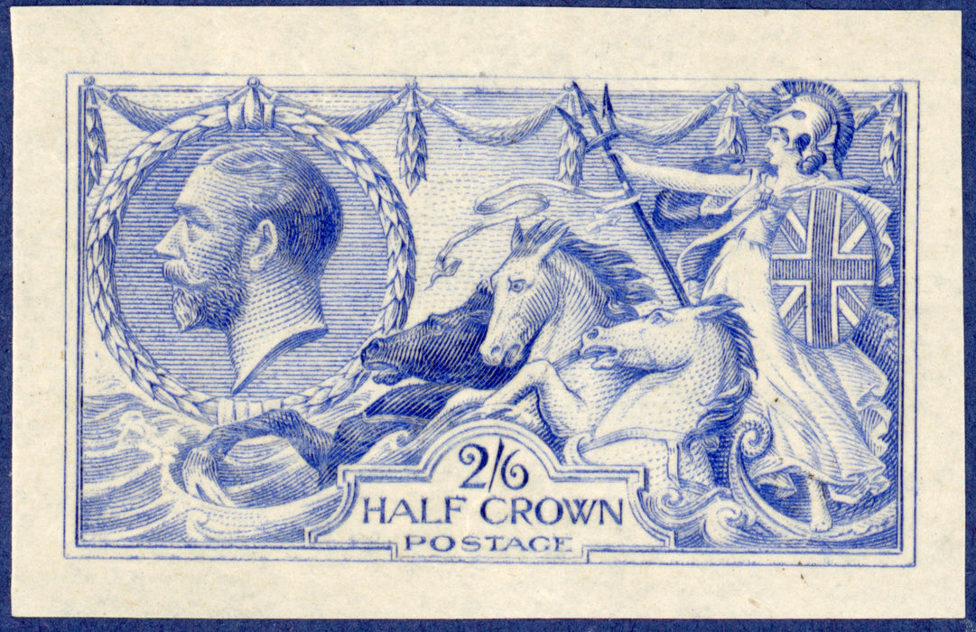 Great Britain 1913 2s6d "Seahorses" colour trial, SG400var
