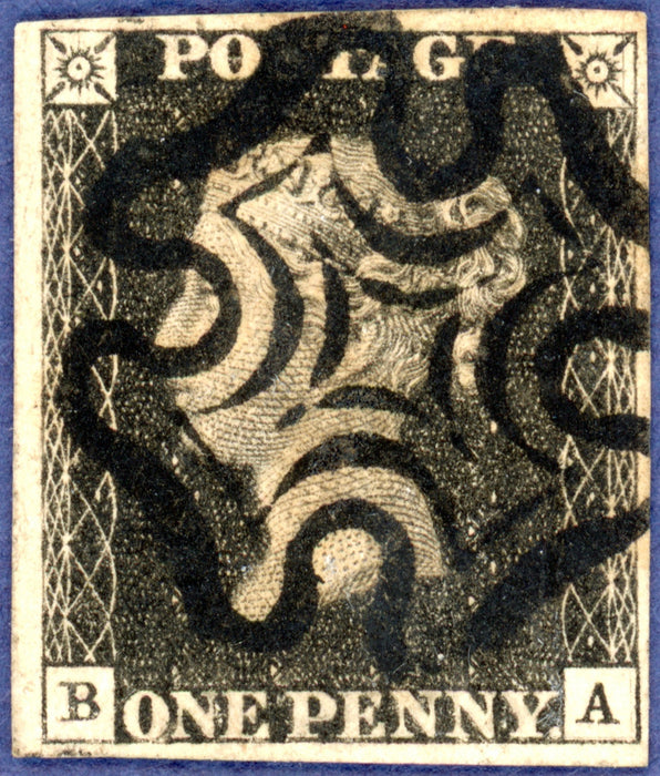 Great Britain 1840 1d black Plate 9, SG2