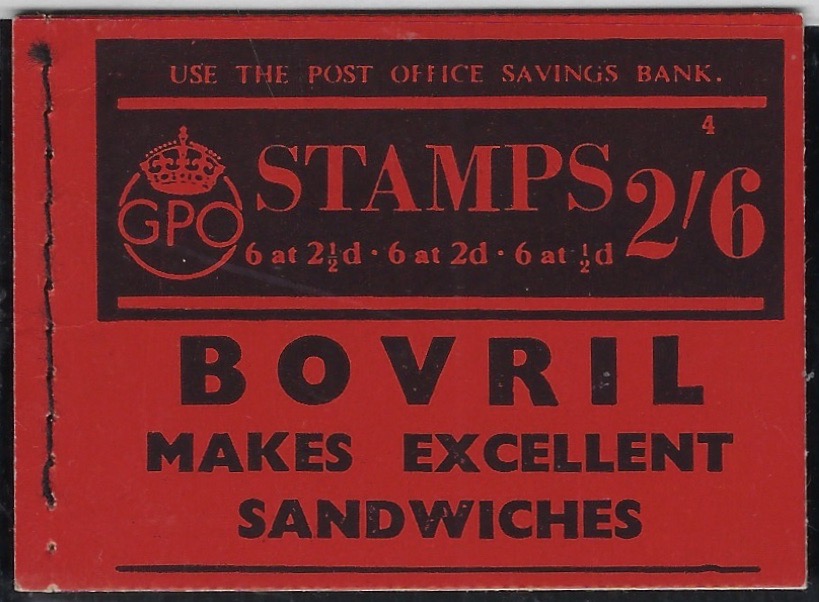Great Britain 1940 3s booklet (Edition No.4), SGBD13