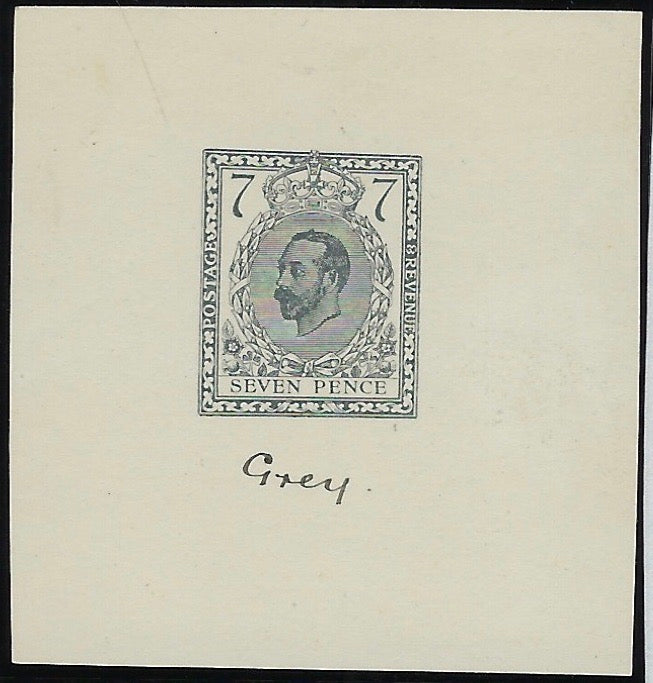 Great Britain 1911 7d Henschel essay second proof