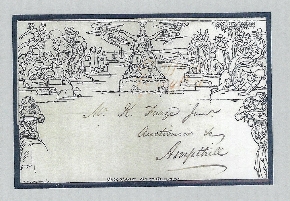 Great Britain 1840 1d Mulready lettersheet Forme 1 Stereo A8, SGME1