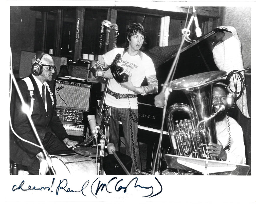 Paul McCartney signed photo