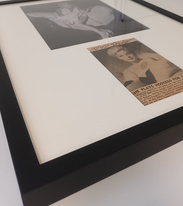 Marilyn Monroe Autographed Newspaper Clipping
