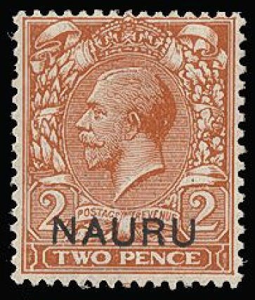 Nauru 1916-23 2d orange SG4y