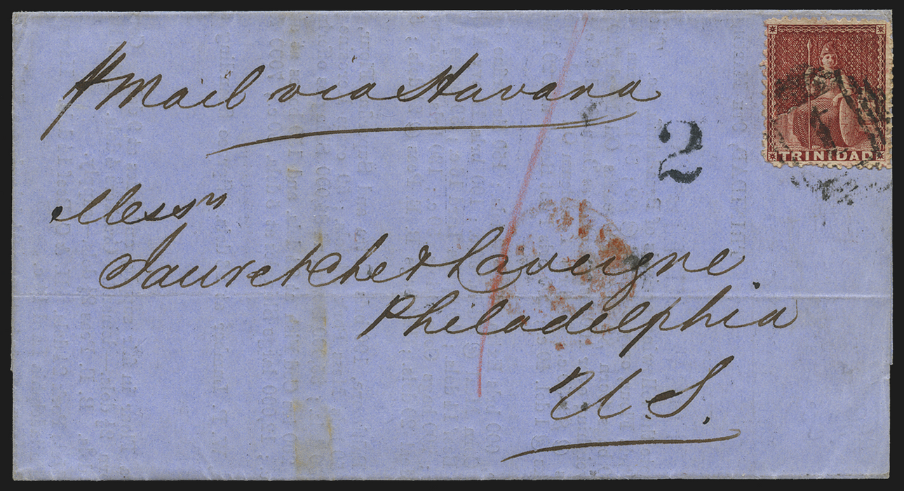 TRINIDAD 1866 (1d) lake cover, SG69