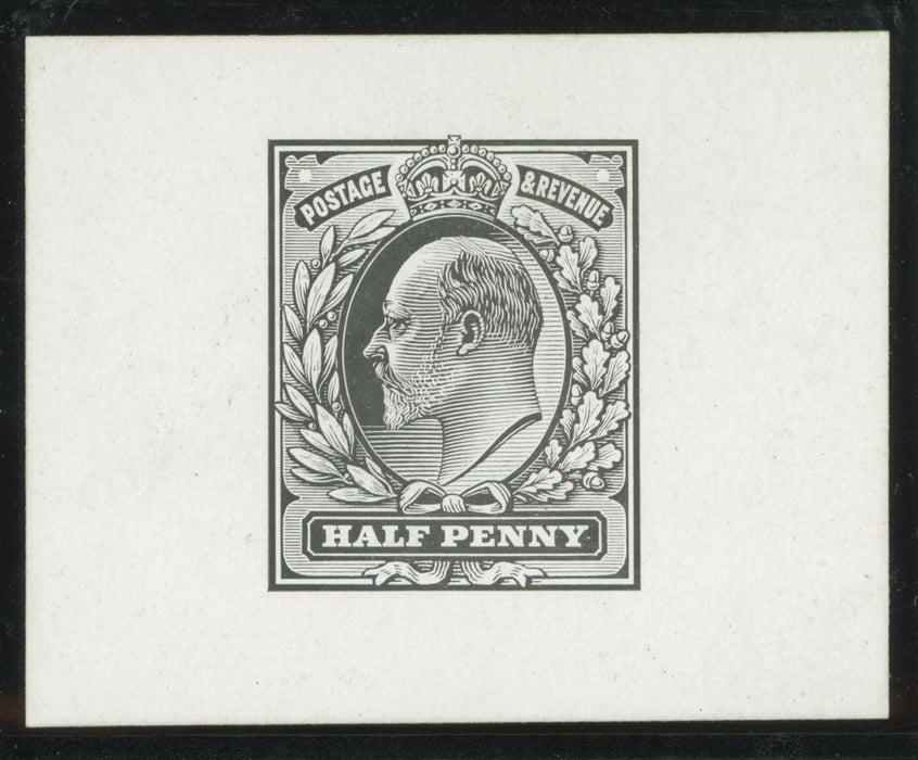 Great Britain 1901 ½d Die proof, SG215var