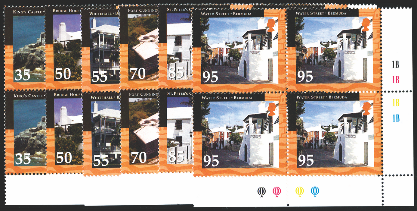 BERMUDA 2001 Historic Buildings set of 6 to 95c, SG857/62