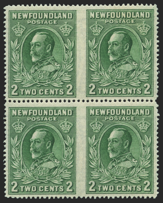 Newfoundland 1932-38 2c green, SG223ca