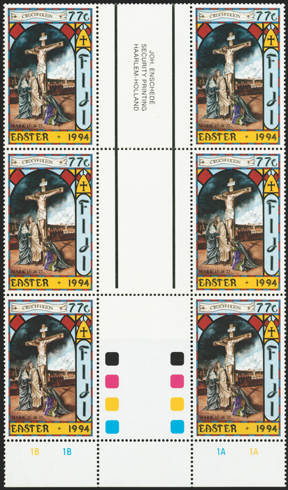 FIJI 1994 Easter 77c variety, SG891(w)