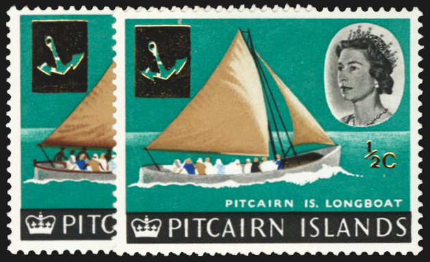 PITCAIRN ISLANDS 1967 Decimal currency ½c on ½d error, SG69a