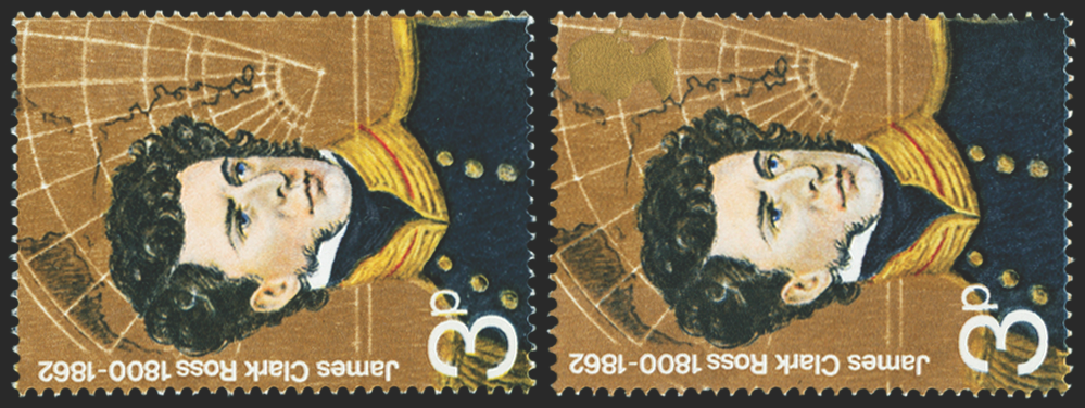 Great Britain 1972 3p British Explorers error, SG897a