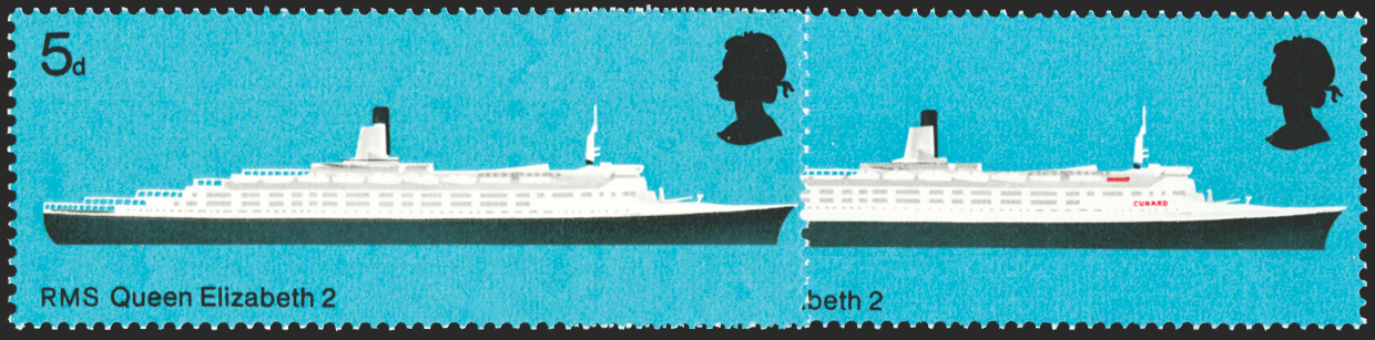 Great Britain 1969 5d British Ships error, SG778c