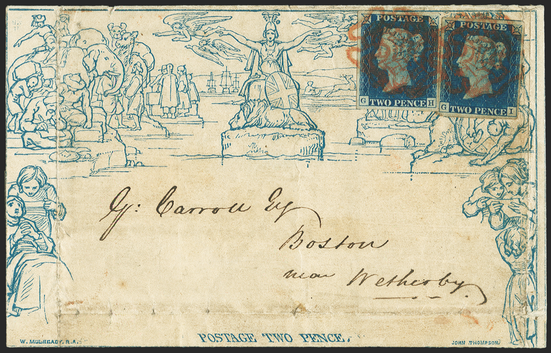 Great Britain 1840 2d Mulready Lettersheet, SGME3,5