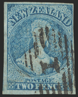 NEW ZEALAND 1864 2d pale blue, SG98