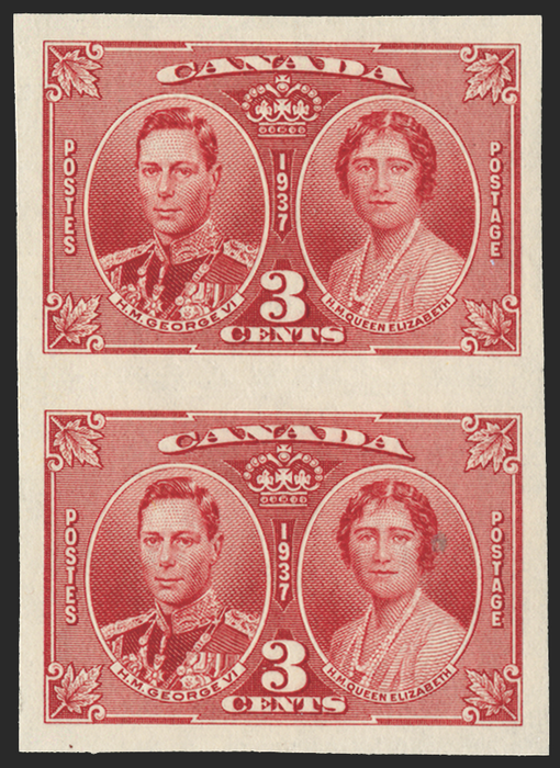 CANADA 1937 Coronation 3c carmine (PROOF), SG356