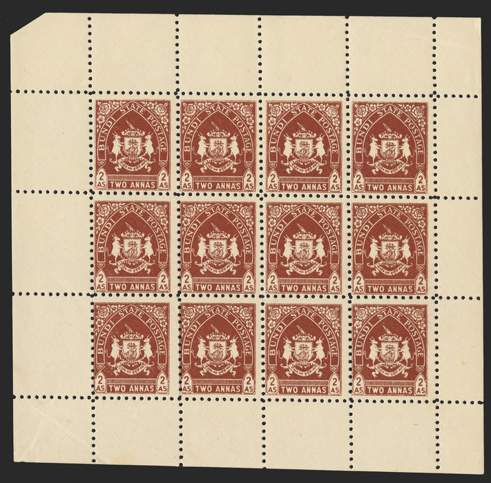 I.F.S. BUNDI 1941-44 'Arms' 2a chestnut, SG82