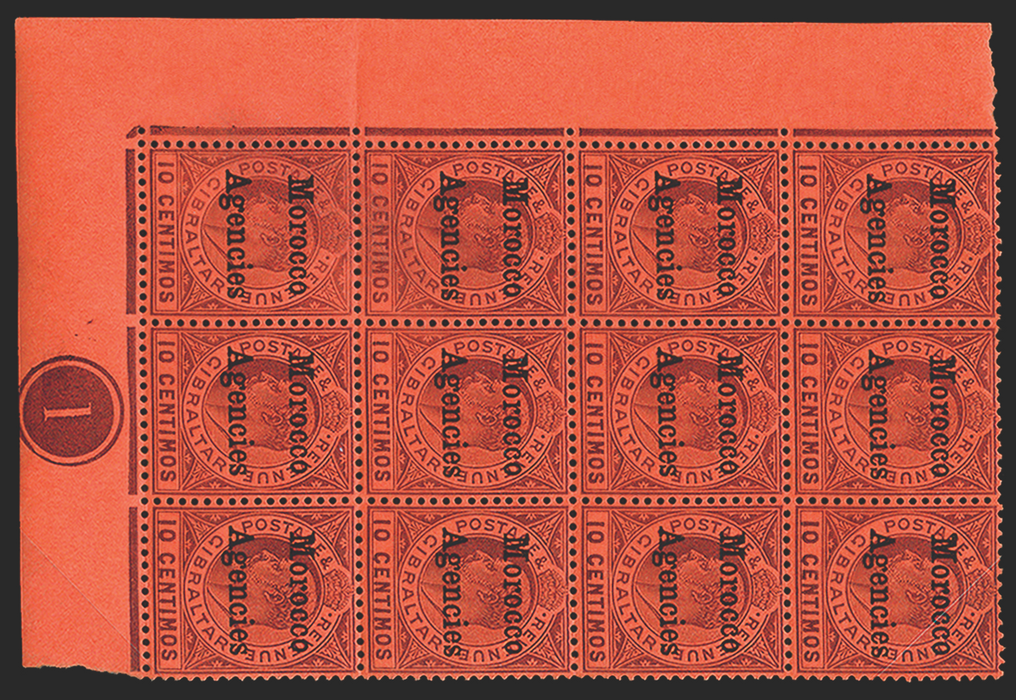 MOROCCO AGENCIES 1905-06 10c dull purple/red, SG25b