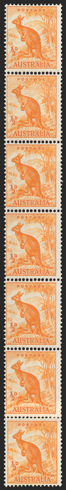 AUSTRALIA 1948-56 ½d orange (UNUSED), SG228c/cb