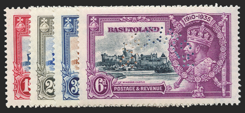 BASUTOLAND 1935 Silver Jubilee set of 4 (SPECIMEN), SG11s/14s