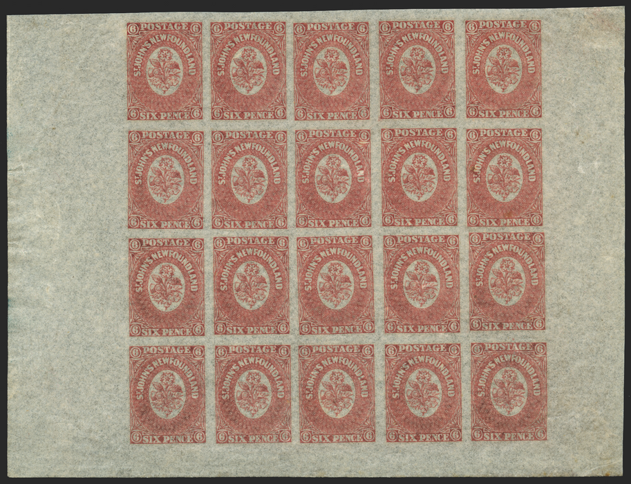 Newfoundland 1862-64 6d rose-lake, SG20
