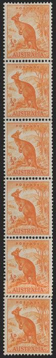AUSTRALIA 1948-56 ½d orange (UNUSED), SG228c/cb