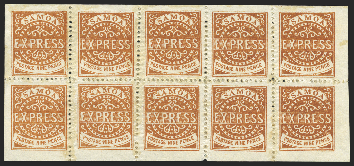 Samoa 1877-80 "EXPRESS" 9d orange-brown, SG20