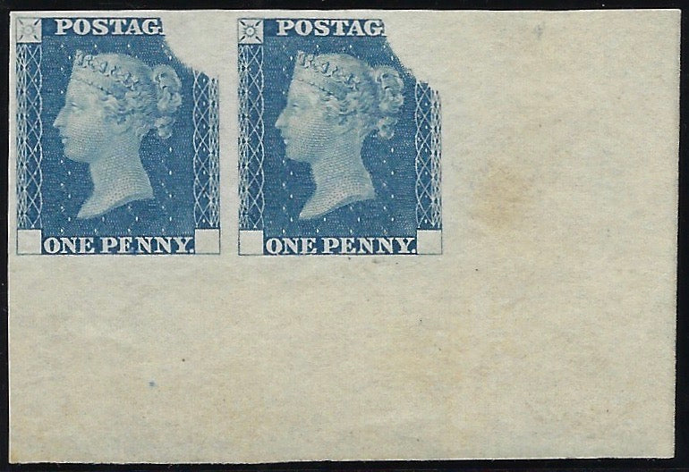 Great Britain 1840 1d Rainbow trials (State 3), SGDP20