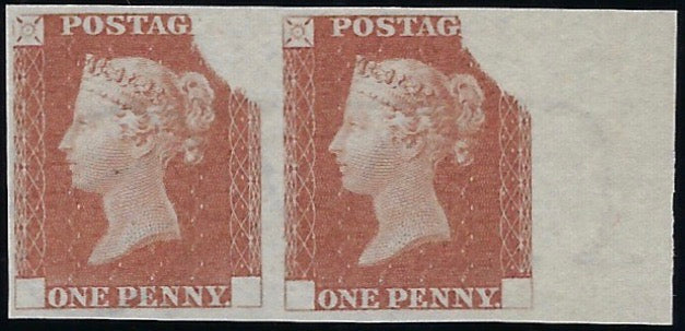 Great Britain 1840 1d Rainbow trial (State 3), SGDP20b