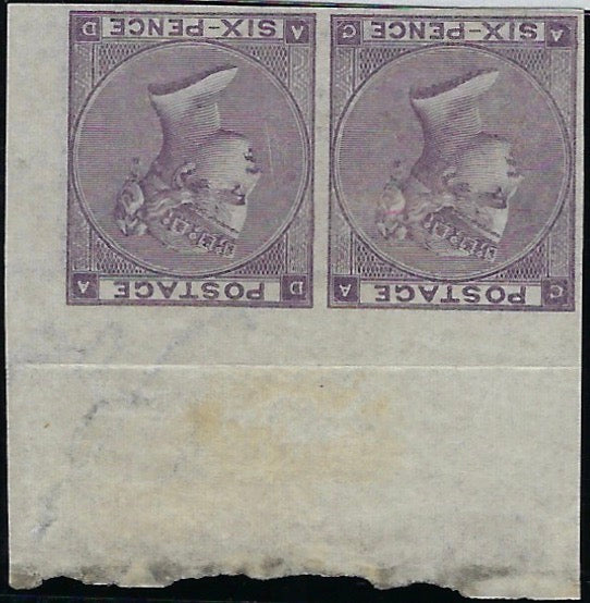 Great Britain 1864 6d Lilac (Watermark inverted) Plate 4, SG85a