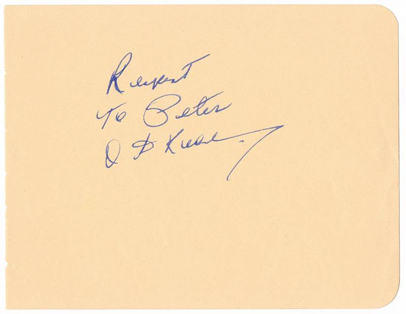 Otis Redding Autograph