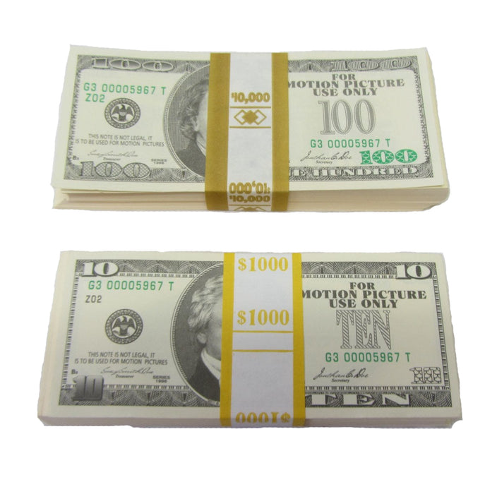 Prop dollars from films Ocean’s Eleven, Kill Bill and Bad Boys II