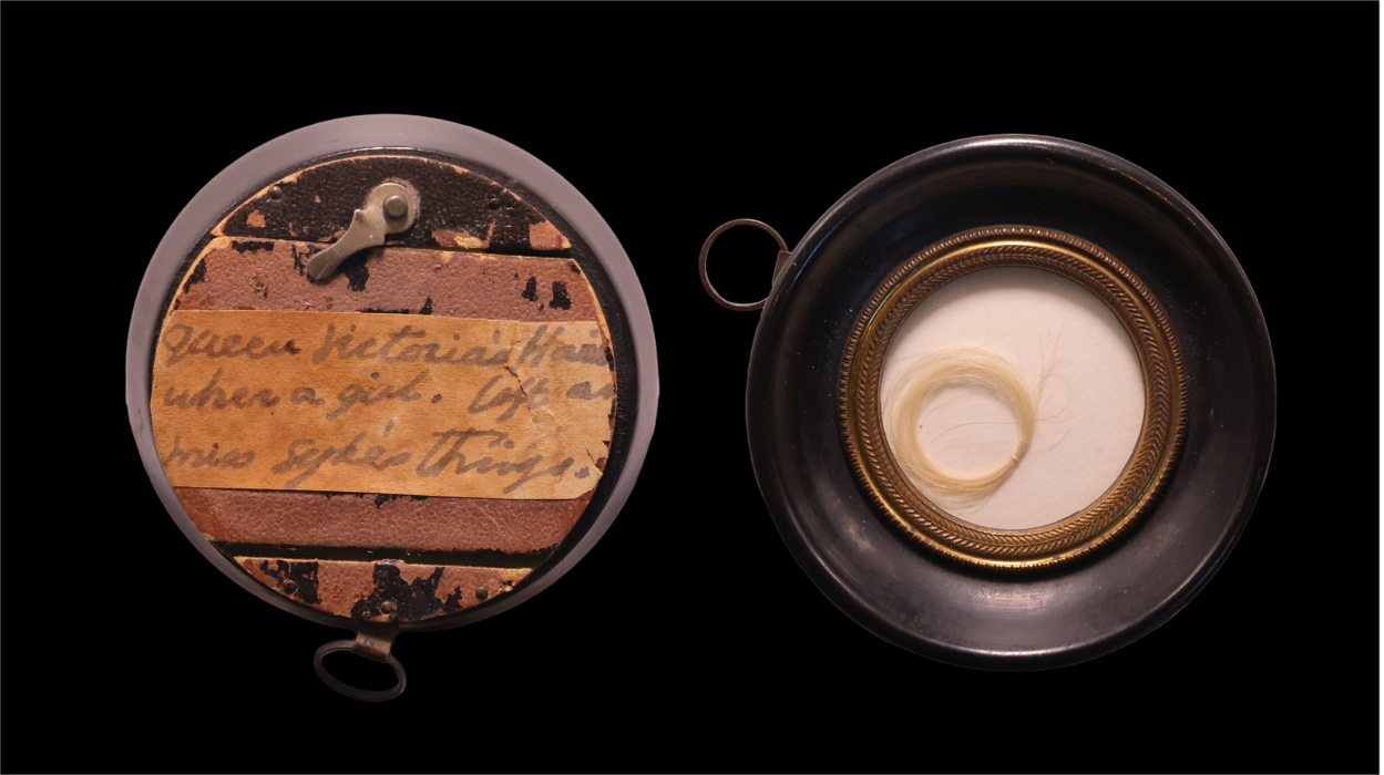 Queen Victoria Authentic Lock of Hair