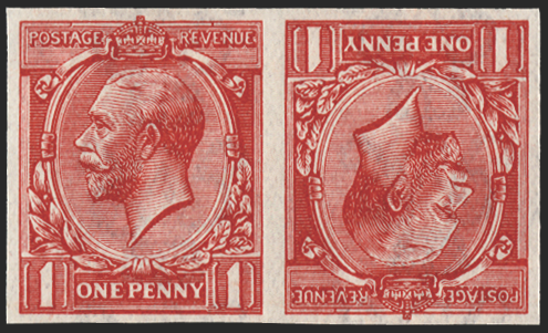 Great Britain 1912 1d Scarlet (Wmk Royal cypher), SG357var