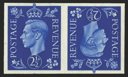 Great Britain 1937-47 2 1/2d Ultramarine (Dark colours). SG466var