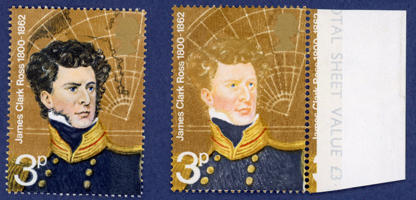 Great Britain 1972 3p British Polar Explorers error, SG897b