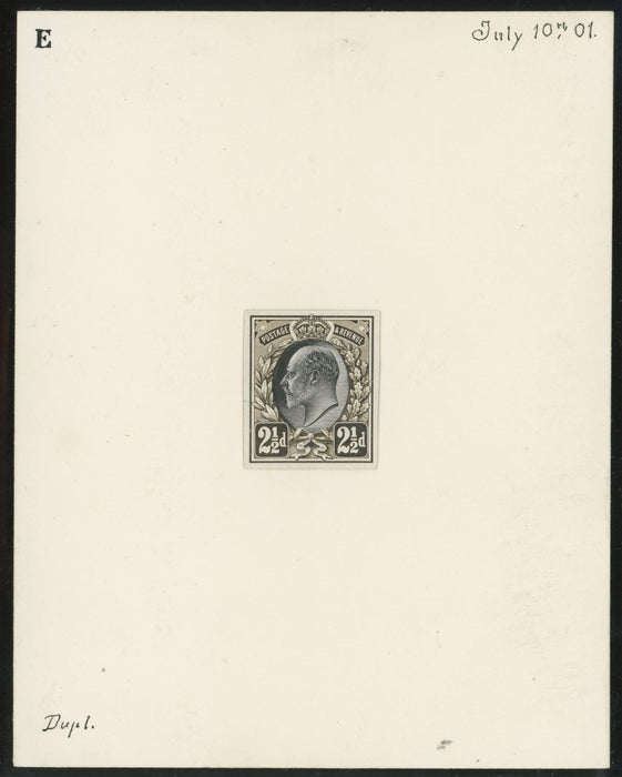 Great Britain 1901 2½d Essay, SG230var