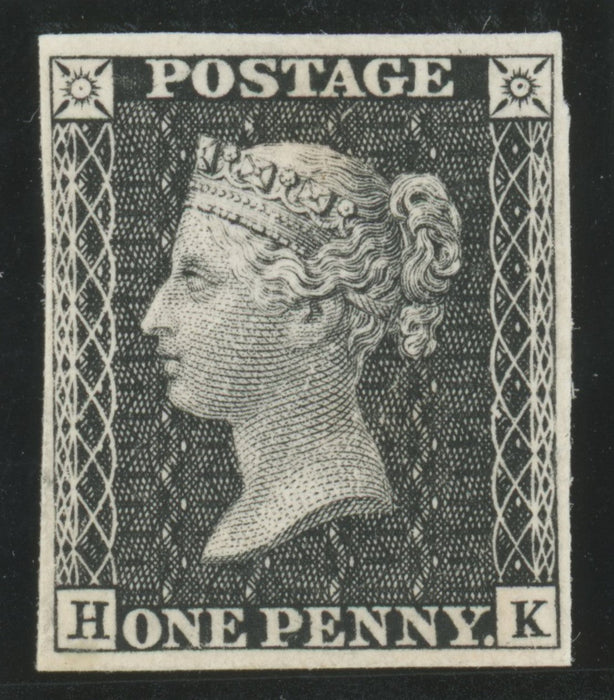 Great Britain 1872 1d black - South Kensington Exhibition Proof (Die II, Plate 27), SGDP36